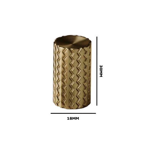 Puxador Zigrinato Il1780 1 Ponto Bronze Escovado Italy Line