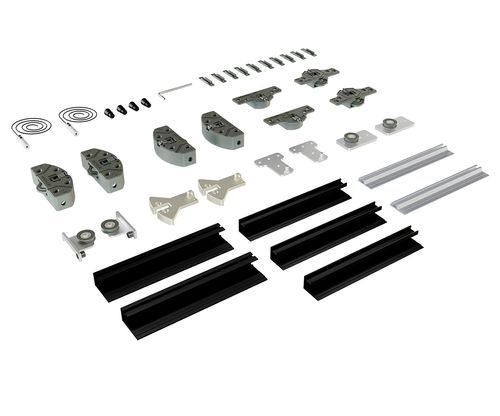 Kit Verticato 1 Folha de Porta 2 Metros Preto Rometal