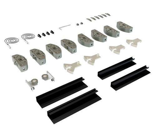 Kit Verticato 2 Folha de Porta 3 Metros Preto Rometal