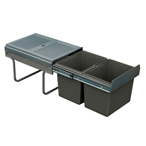 Lixeira Dupla 400mm 2 Baldes de 20 Litros Hafele