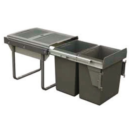 Lixeira Dupla 400mm 02 Baldes de 20 Litros Hafele