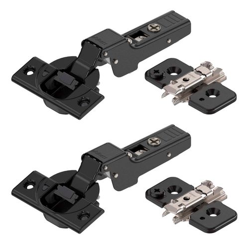 Dobradiça 35mm Clip 110º Curva 2 Peças com Blumotion Onix + Calços Blum