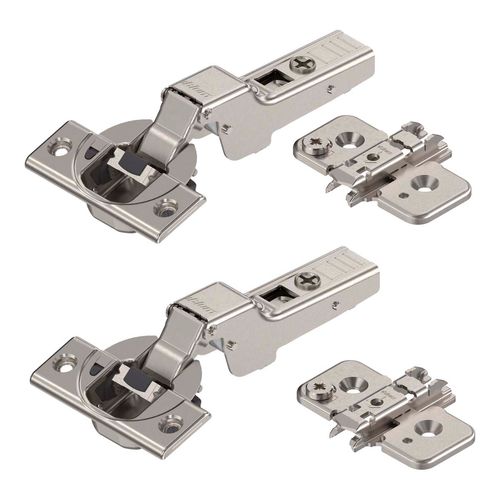 Dobradiça 35mm Clip 110º Curva 2 Peças com Blumotion + Calços Blum
