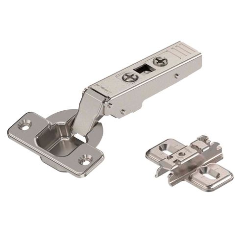 Dobradiça 35mm Clip 107º Reta Sem Mola Modul + Calço Blum