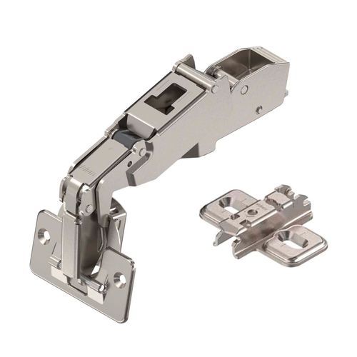 Dobradiça 35mm Clip 170º Curva + Calço Blum