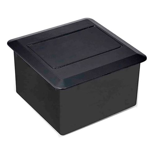 Caixa Pratik 128 com 3 Tomadas 10a Preto Qtmov