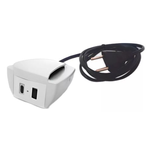 Sonic com Presilha e 2 Usb Cabo 3m Branco Qtmov