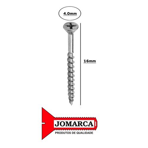 PARAFUSO PHILIPS 4.0X16MM CAIXA C/200 UNIDADES ZINCADO JOMARCA