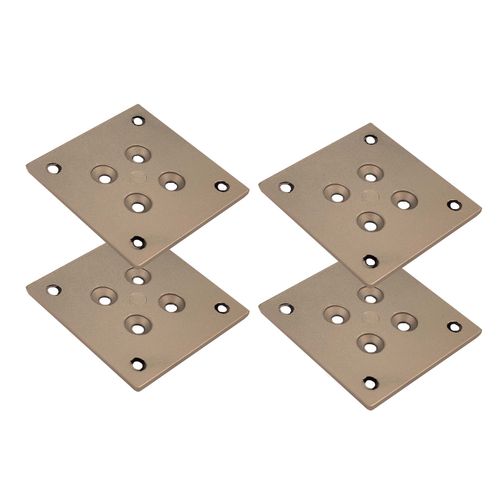 Fixador Piso e Teto para Perfil Link Champagne Claro Rometal