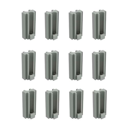 Conector Link Cinza Reto Emabalagem C/12 Unidades Rometal