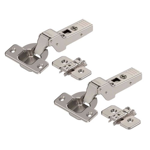 Dobradiça 35mm Clip 107º Curva 2 Peças com Blumotion + Calço Blum
