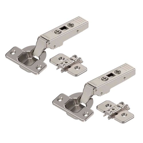 Dobradiça 35mm Clip 107º Reta 2 Peças com Blumotion + Calço Blum