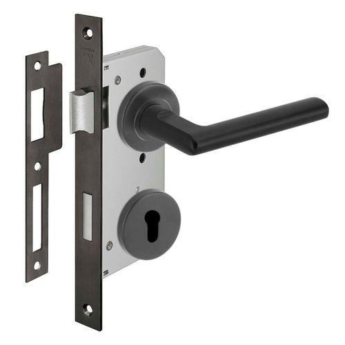 Fechadura Externa Hegel 55mm Preta Hafele