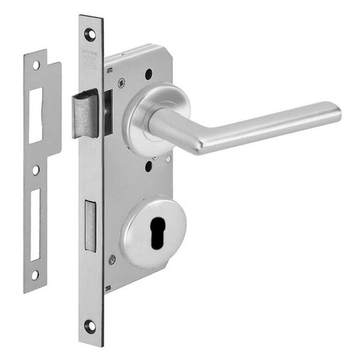 Fechadura Externa Hegel 55mm Inox Escovado Hafele