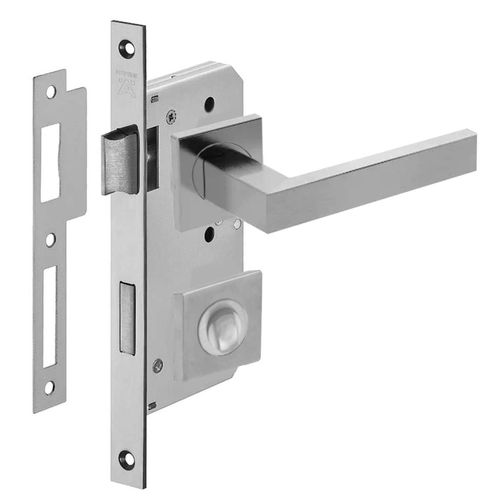 Fechadura Banheiro Schiller 55mm Inox Escovado Hafele