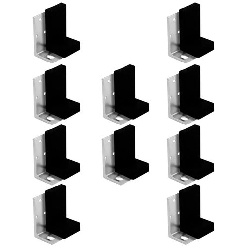 Cantoneira Reforçada com Capa Preta 10 Unidades 3d