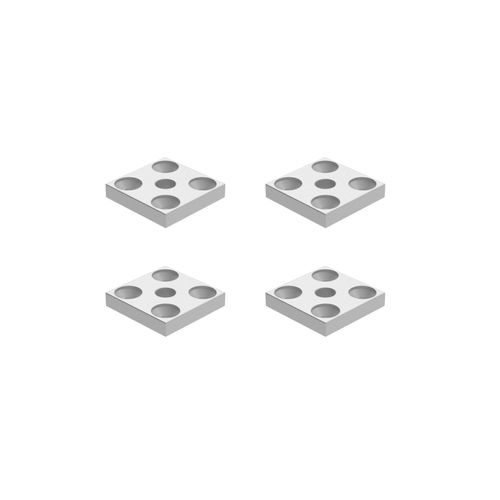 Fixador de Rodízio para Perfil Link Rosê Rometal