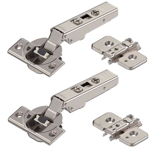 Dobradiça 35mm Clip 110º Reta 2 Peças com Blumotion + Calços  Blum