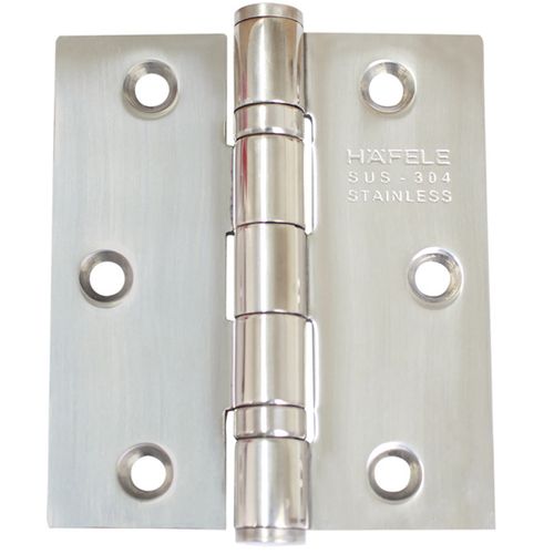 Dobradiça com Rolamento 3x2.5mm Reta Inox Fosca Hafele