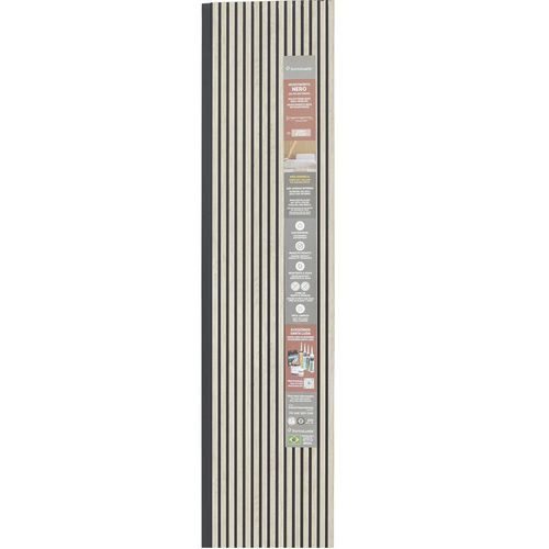 Conjunto com 6 Revestimentos Nero Frisado Cipres 280cm Santa Luzia
