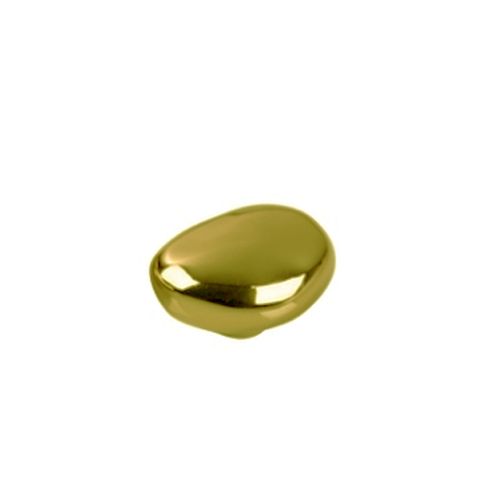 Puxador Seixo Pequeno Gold Escovado Zen