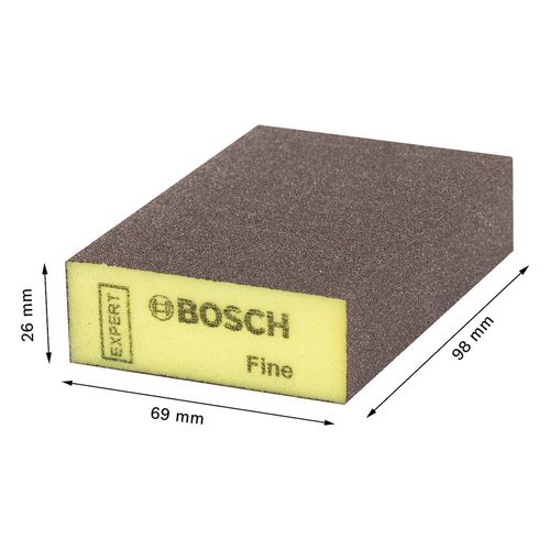 ESPONJA ABRASIVA EXPERT S471 69X26X97MM FINE BOSCH