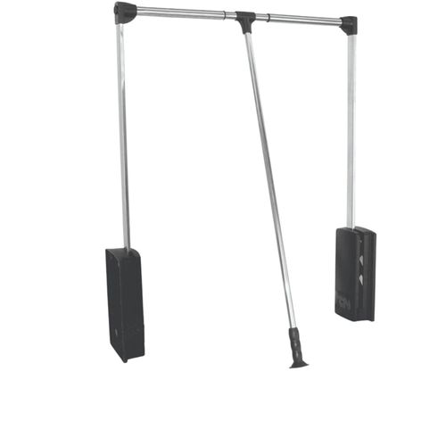CABIDEIRO BASCULANTE 890MM A 1210MM CROMADO E PRETO FGV/TN
