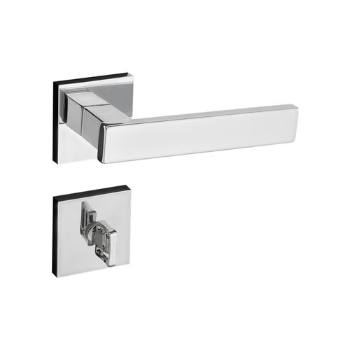 Fechadura Retro Banheiro Cromo Escovado Pado