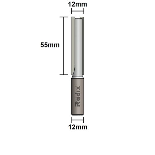Fresa Paralela 12mm Haste 12mm Radix
