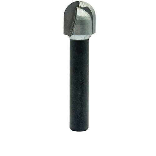 Fresa Meia Cana Ponta U 9,52mm Haste 6mm Radix