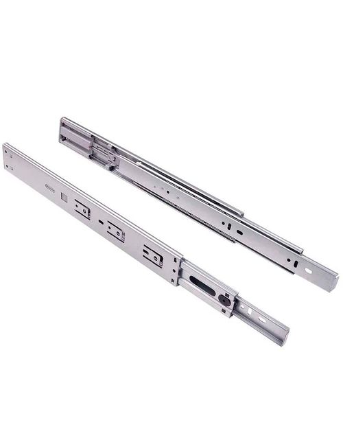 Corrediça Telescópica 60cm Tt90 com Amortecedor 90kg Zinco Acetinado Fgv/tn