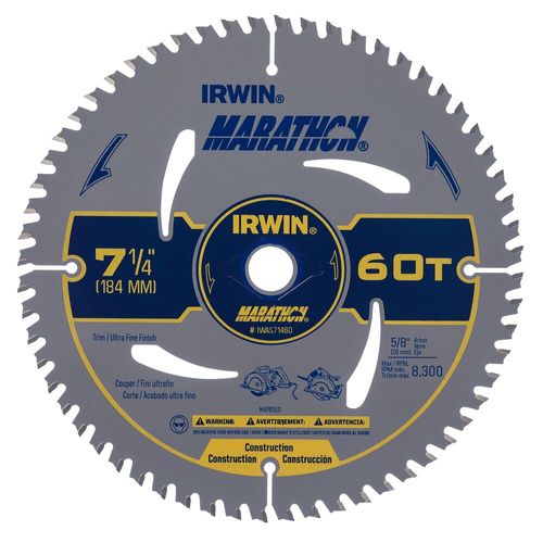 Disco de Serra Circular Marathon 7.1/4 60 Dentes Irwin