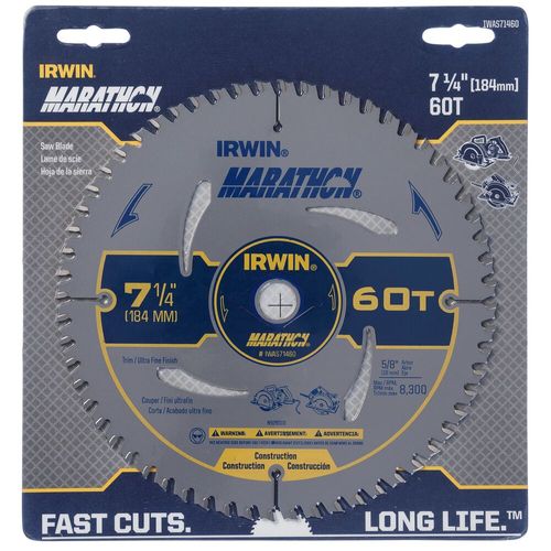 Disco de Serra Circular Marathon 7.1/4 60 Dentes Irwin