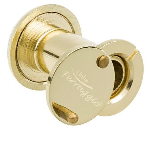 Visor de Porta Ângulo 180 Graus Olho Mágico Dourado Stam