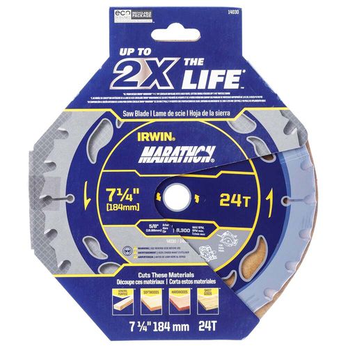 DISCO DE SERRA CIRCULAR MARATHON 7.1/4 24 DENTES IRWIN