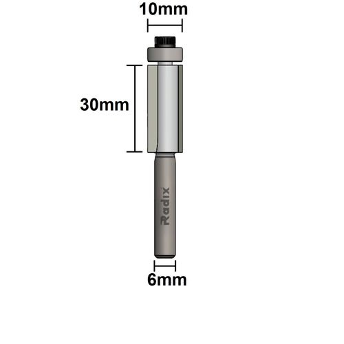 Fresa Paralela 10mm Haste 6mm Radix