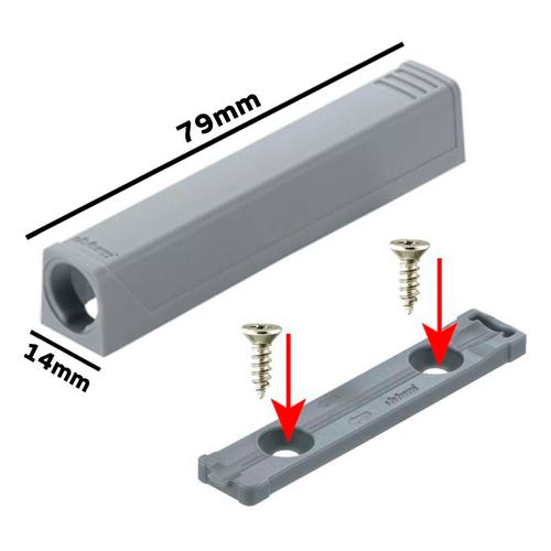 CALÇO ADAPTADOR PARA TIP-ON LONGO CINZA BLUM