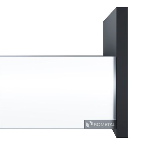 Lateral de Gaveta Fluence 128 x 500mm Branca Rometal
