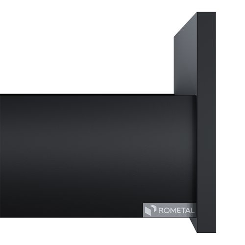 Lateral de Gaveta Fluence 185x500mm Preta Rometal