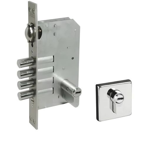 Fechadura Externa Rolete Inox Polido 098 4410tr 4 Pinos Arouca