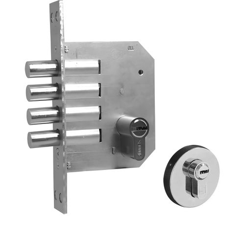 Fechadura Rolete Auxiliar Inox Escovado 086 1410 4 Pinos Arouca