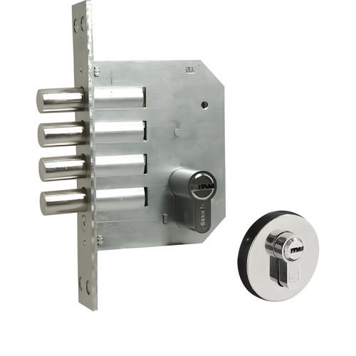 Fechadura Rolete Aux Inox Polido 086 1410 4 Pinos Arouca
