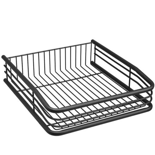 GAVETA MULTIUSO COM CORREDIÇA TELESCÓPICA 370X130X470 MM PRETO MASUTTI