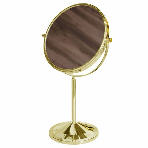 ESPELHO DUPLA FACE E6560 C/AUMENTO 5X GOLD ITALY LINE