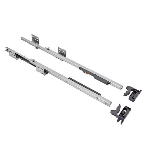 Corrediça Invisível A80 30cm com Amortecedor Extração Parcial 20kg Fgv/tn