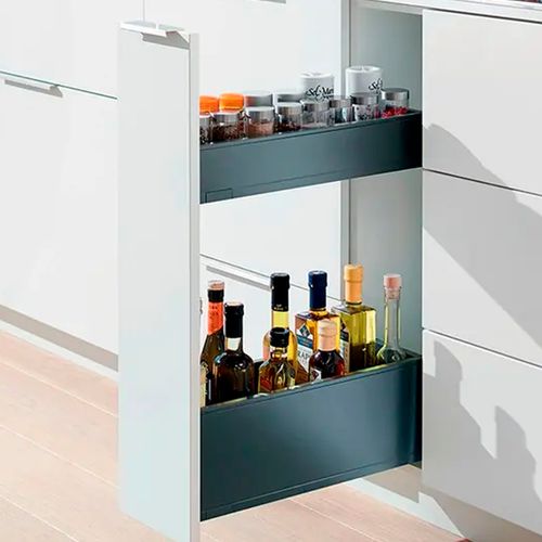 Porta Tempero Space Twin Blumotion 770x450mm Cinza Blum