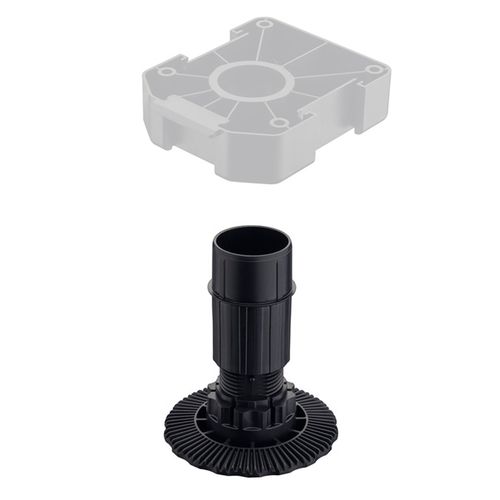 Pé Regulador Axilo 78 Preto 90 a 120mm Hafele