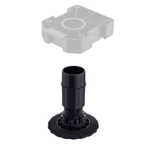 PÉ REGULADOR AXILO 78 PRETO 50 A 80MM HAFELE