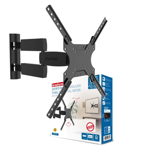 Suporte para Tv Articulado 23” a 75” Sbrp 145 Brasforma