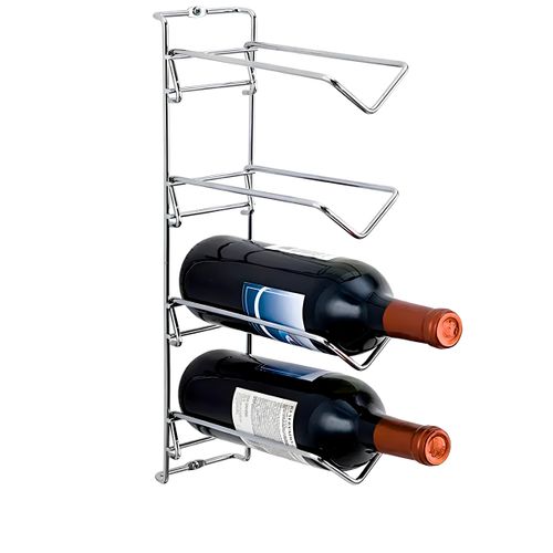 Adega para 04 Garrafas Cromado 90x400x230mm 6057 Masutti